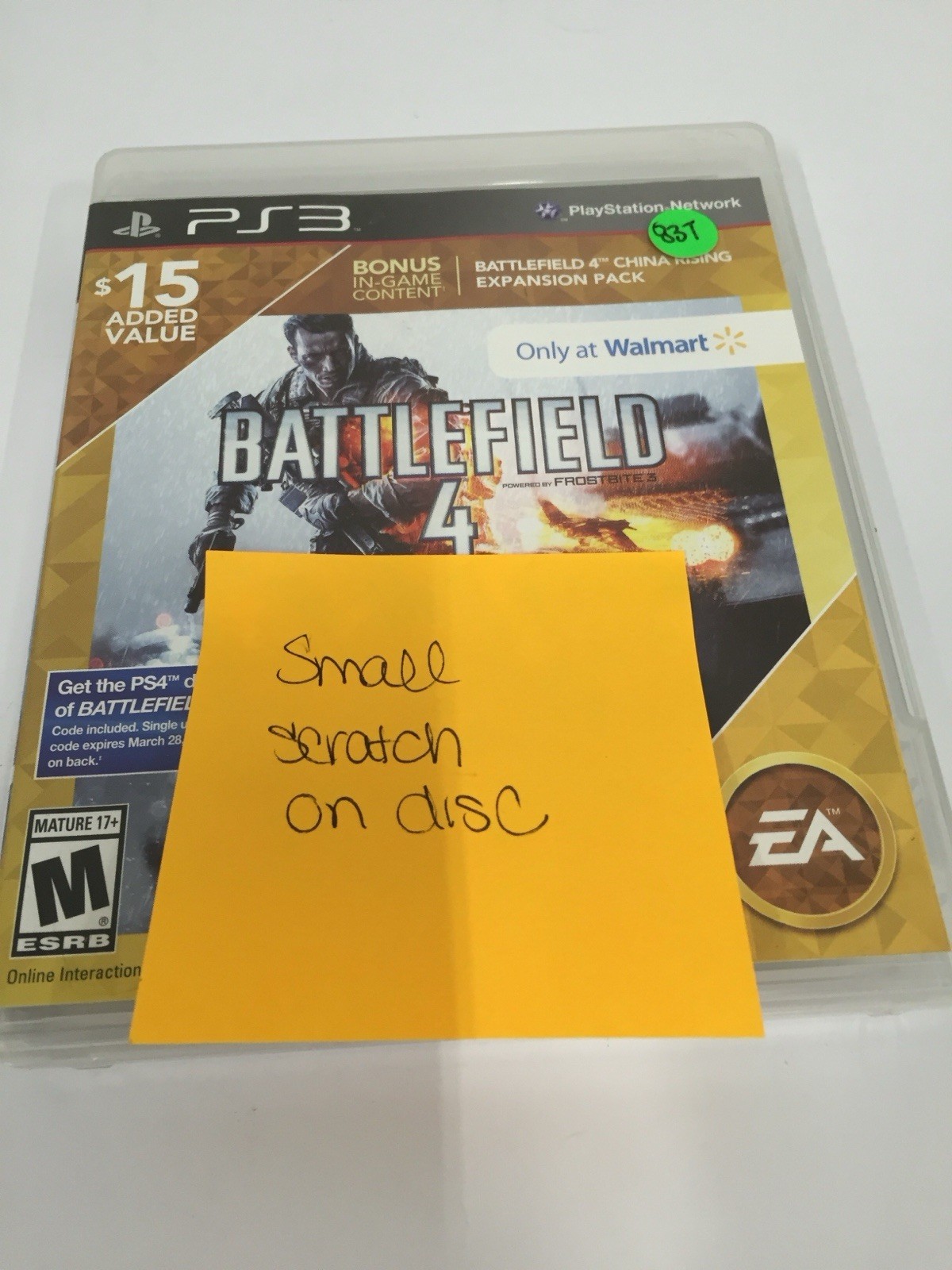 Battlefield 4 PlayStation 3 PS3 – Complete CIB Walmart Edition 83T