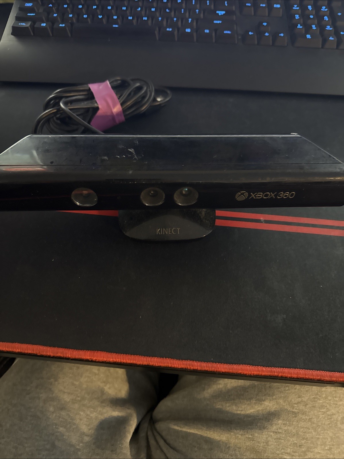 Microsoft Xbox 360 Kinect Sensor Bar Motion Camera Gaming Accessory Black