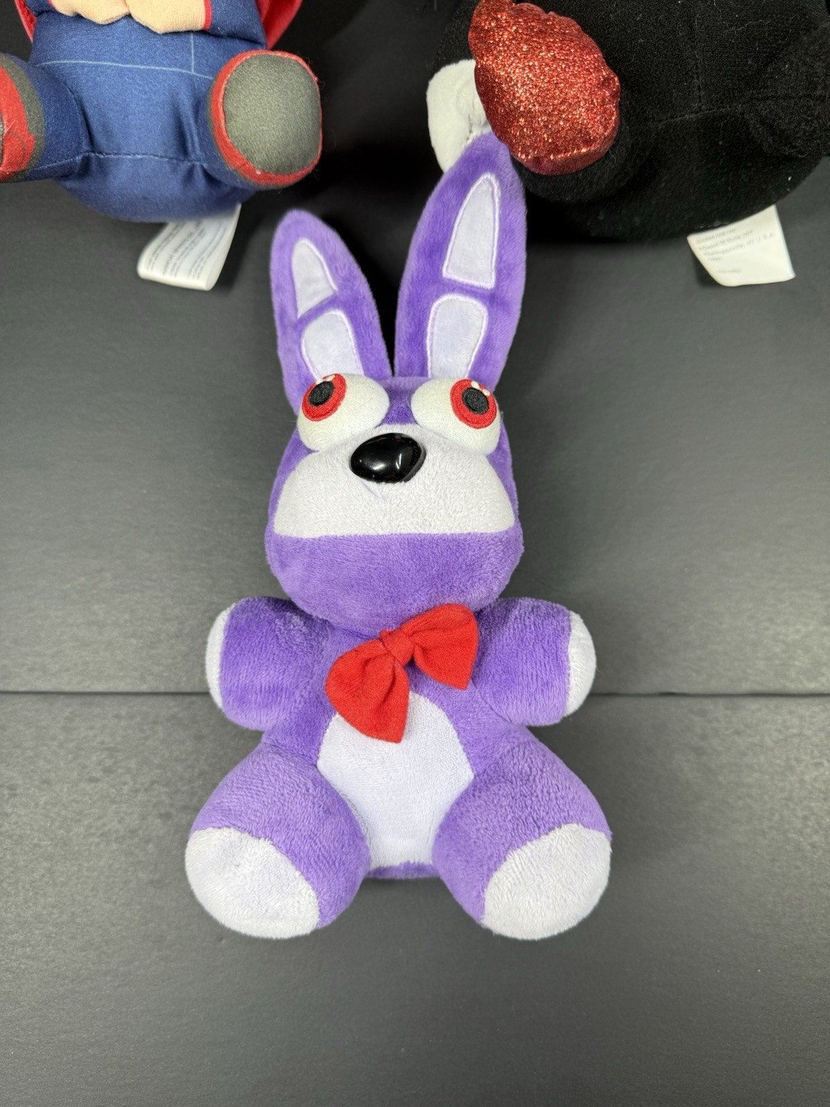 Five Nights at Freddy’s Bonnie Plush Doll Purple Bunny with Red Bow 2016 Lot