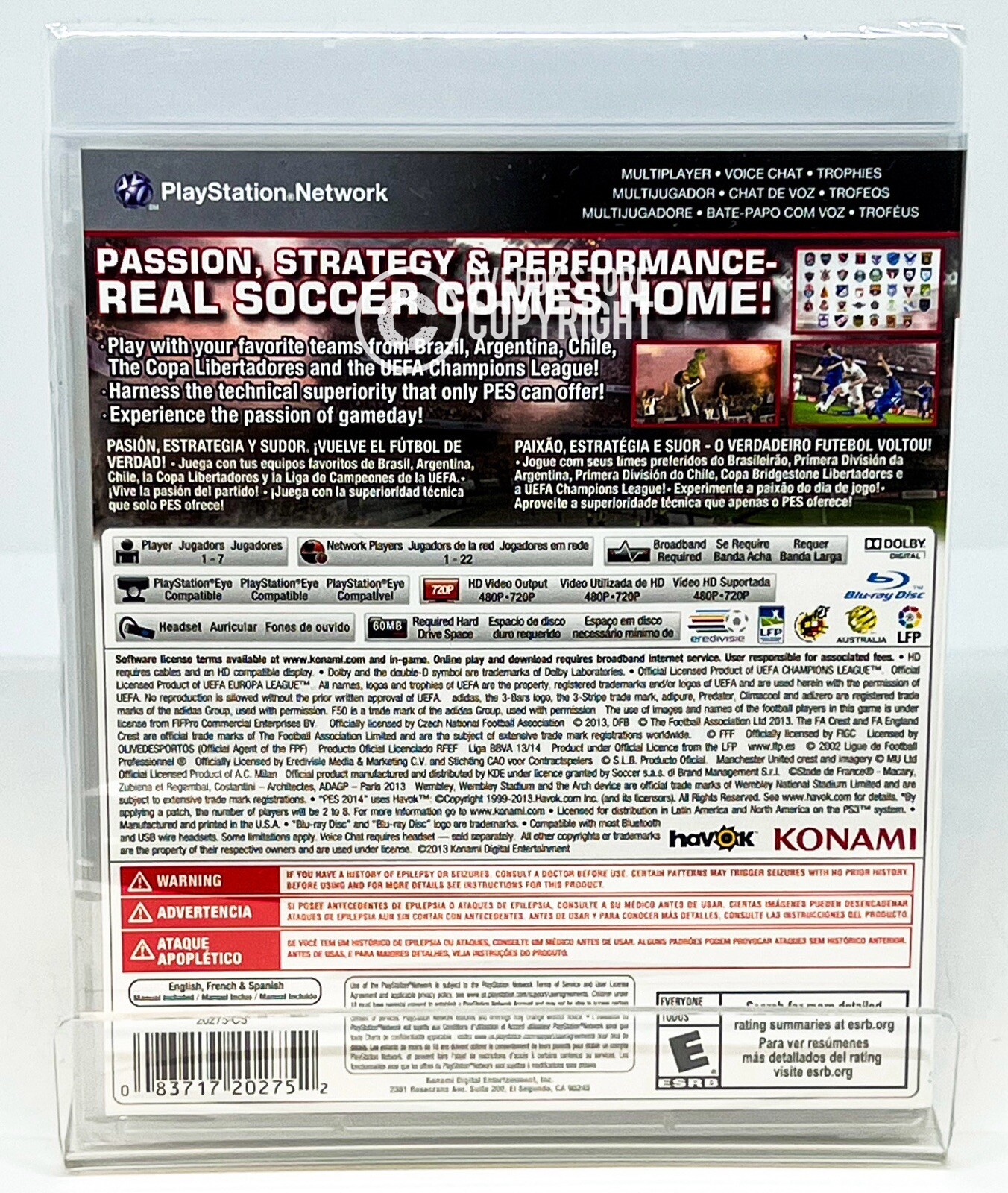 Pro Evolution Soccer 2014 – PES 2014 – PS3 – Brand New | Factory Sealed