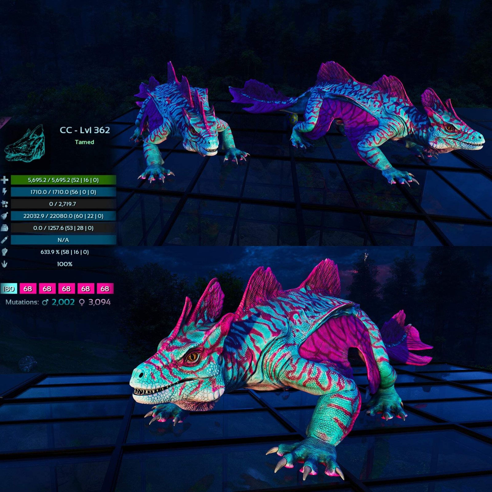 Maeguana Max Level 362 🍼 ASA PVE 🦖ARK Survival Ascended