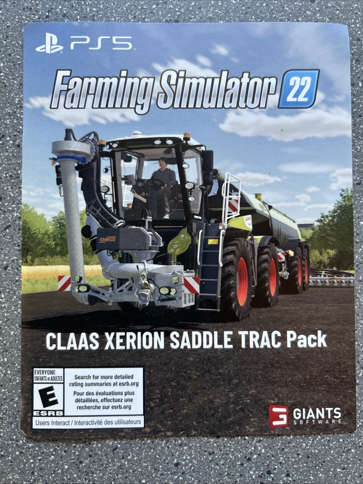 Farming Simulator 22 Claas Xerion Saddle Trac Pack DLC Add-on Playstation 5 PS5