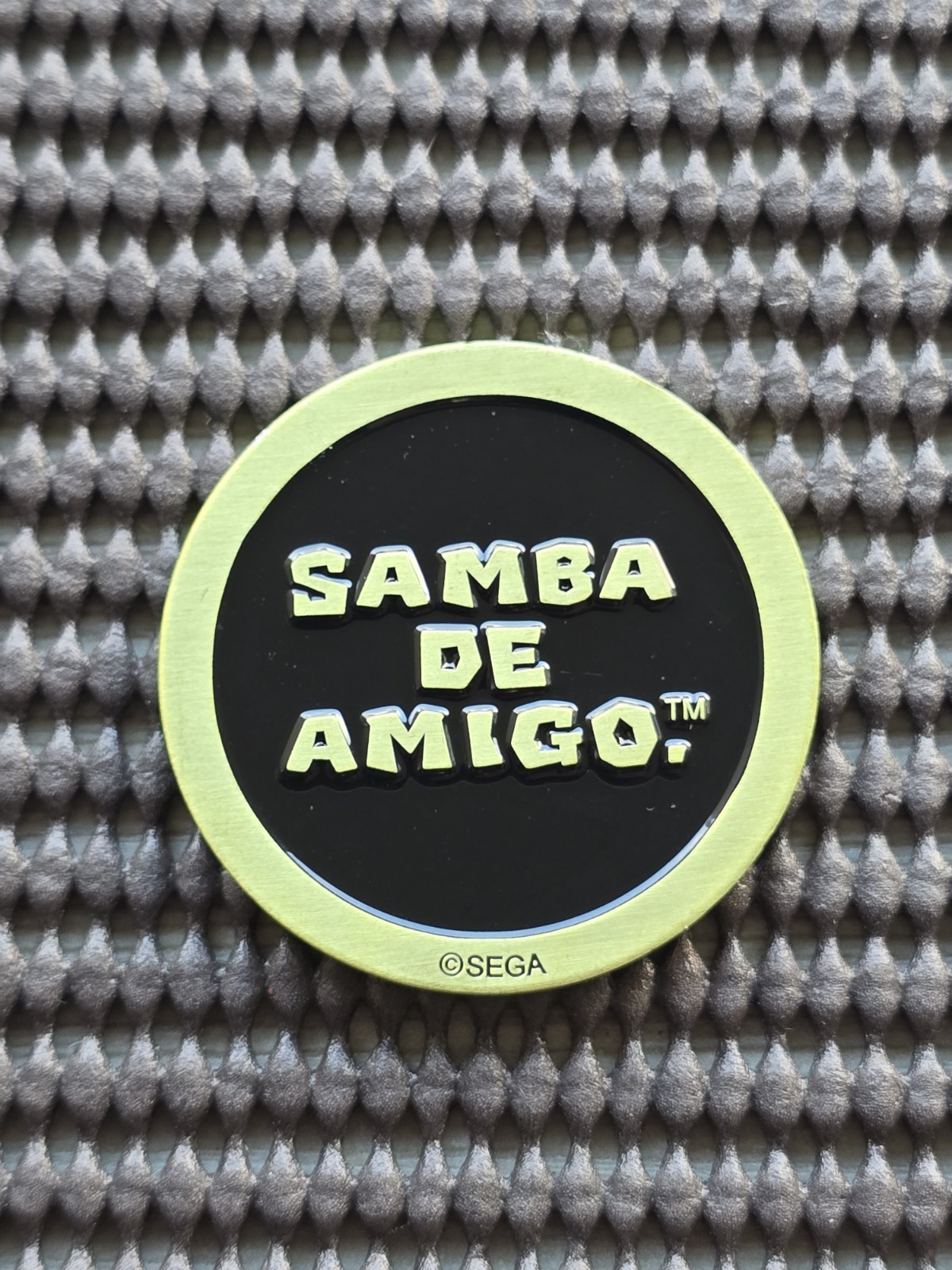 Samba De Amigo Sega Shop UK Coin Medal Exclusive Rare Promo GENESIS SATURN CD 32