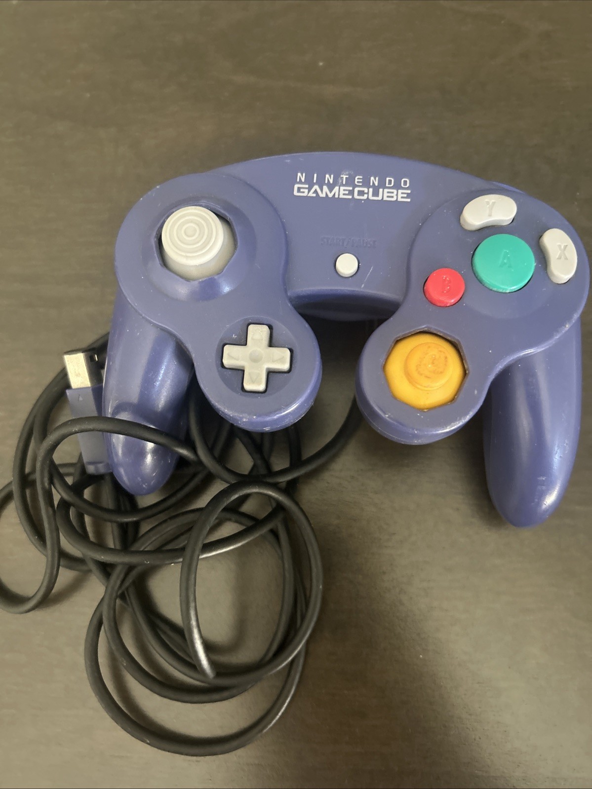 Nintendo GameCube Controller OEM Purple Indigo Used Ok Condition
