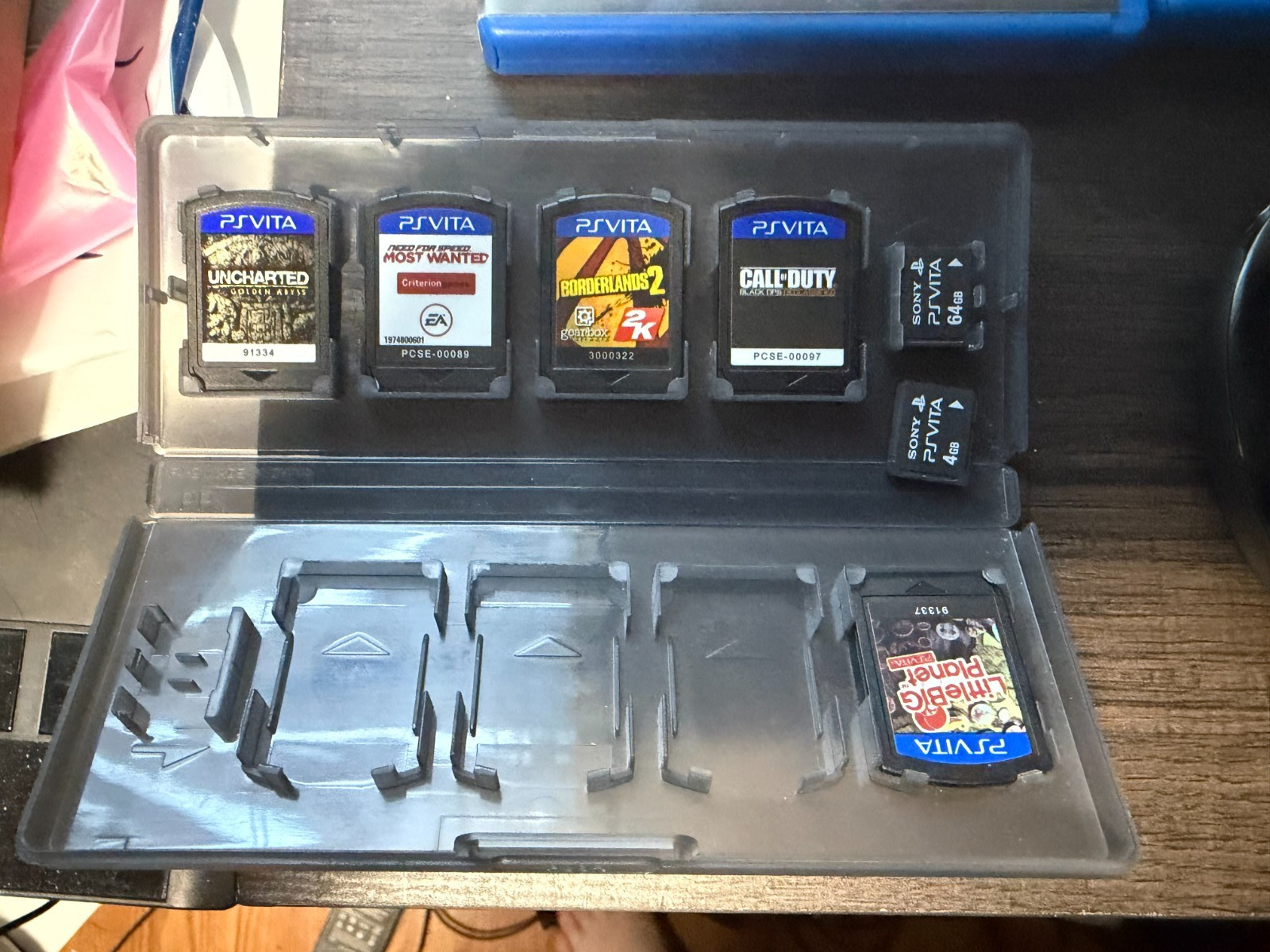 Sony PS Vita PCH-2001 Black Complete Bundle – Games, Memory Cards, Carrying Case