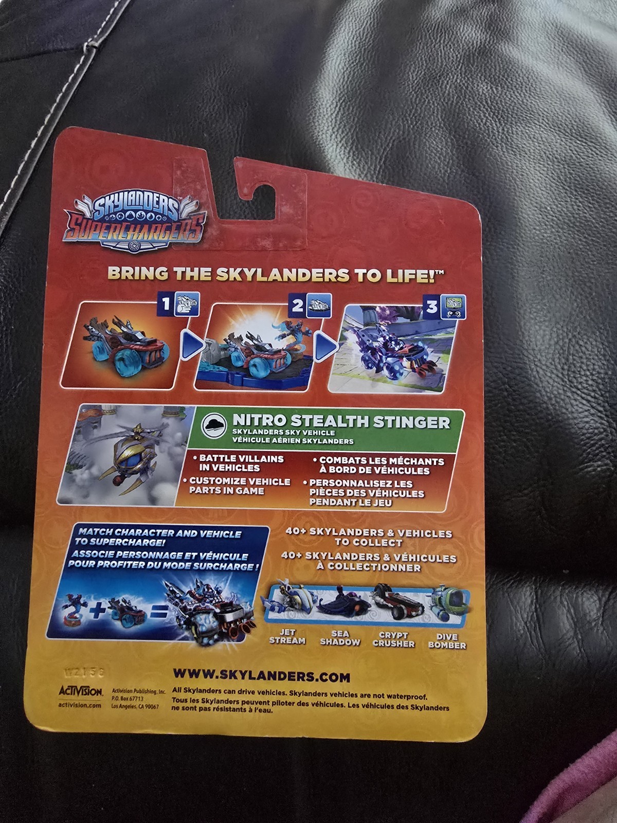 Skylanders Superchargers ACTIVISION Nitro Stealth Stinger NEW IN MINT BOX SEALED
