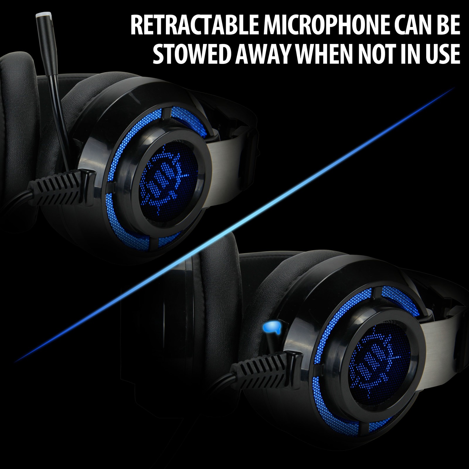 ENHANCE SCORIA PC Gaming Headset w/ 7.1 Virtual Surround , Adjustable Vibration