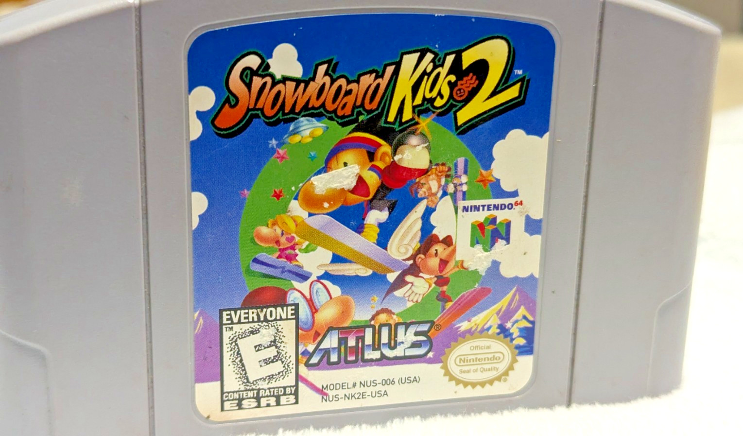 Snowboard Kids 2 Nintendo 64 N64 1999 Authentic Cart Only Tested Atlus Rare