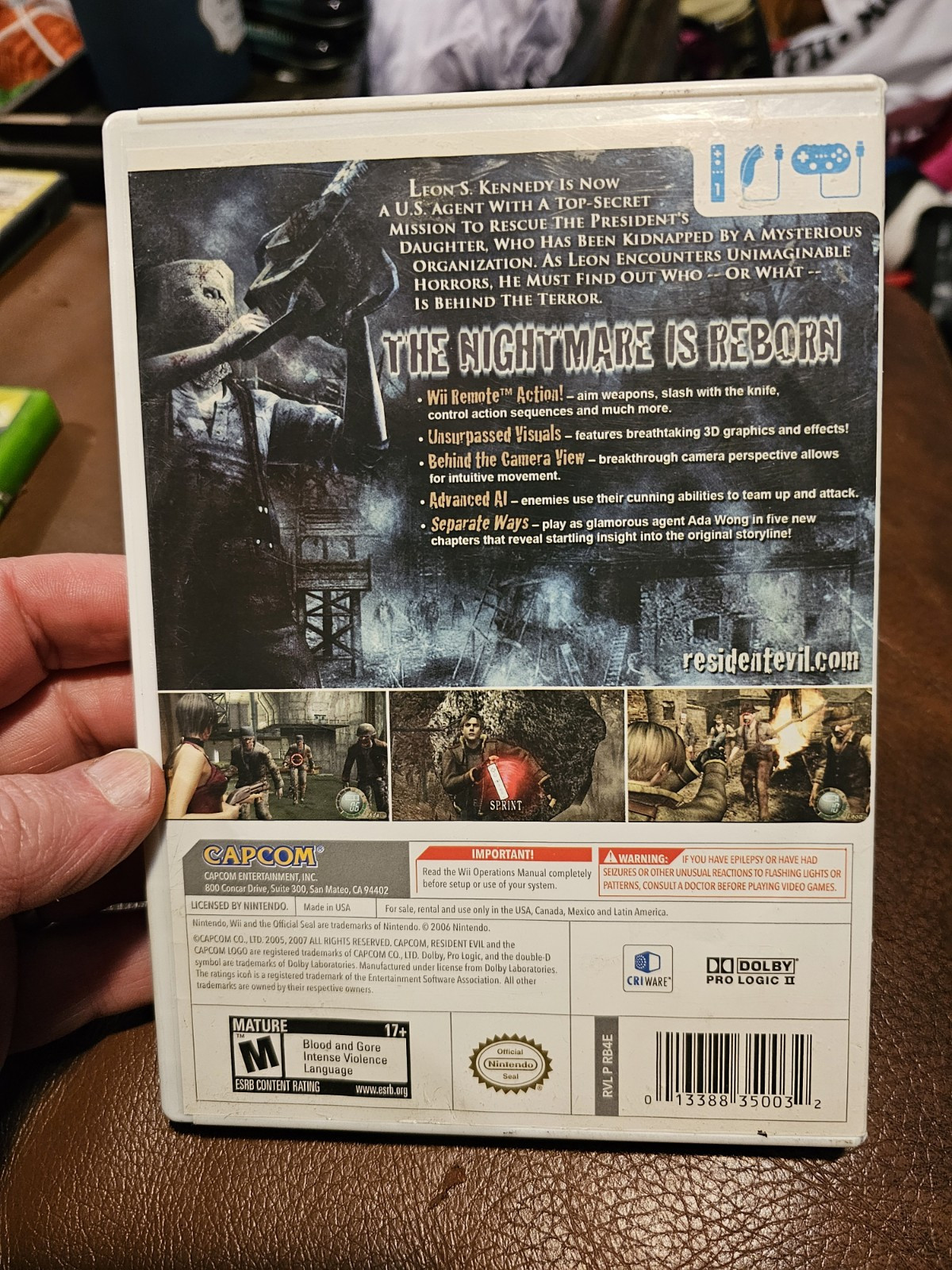 Resident Evil 4 — Wii Edition (Nintendo Wii, 2007) CIB Complete Tested Works