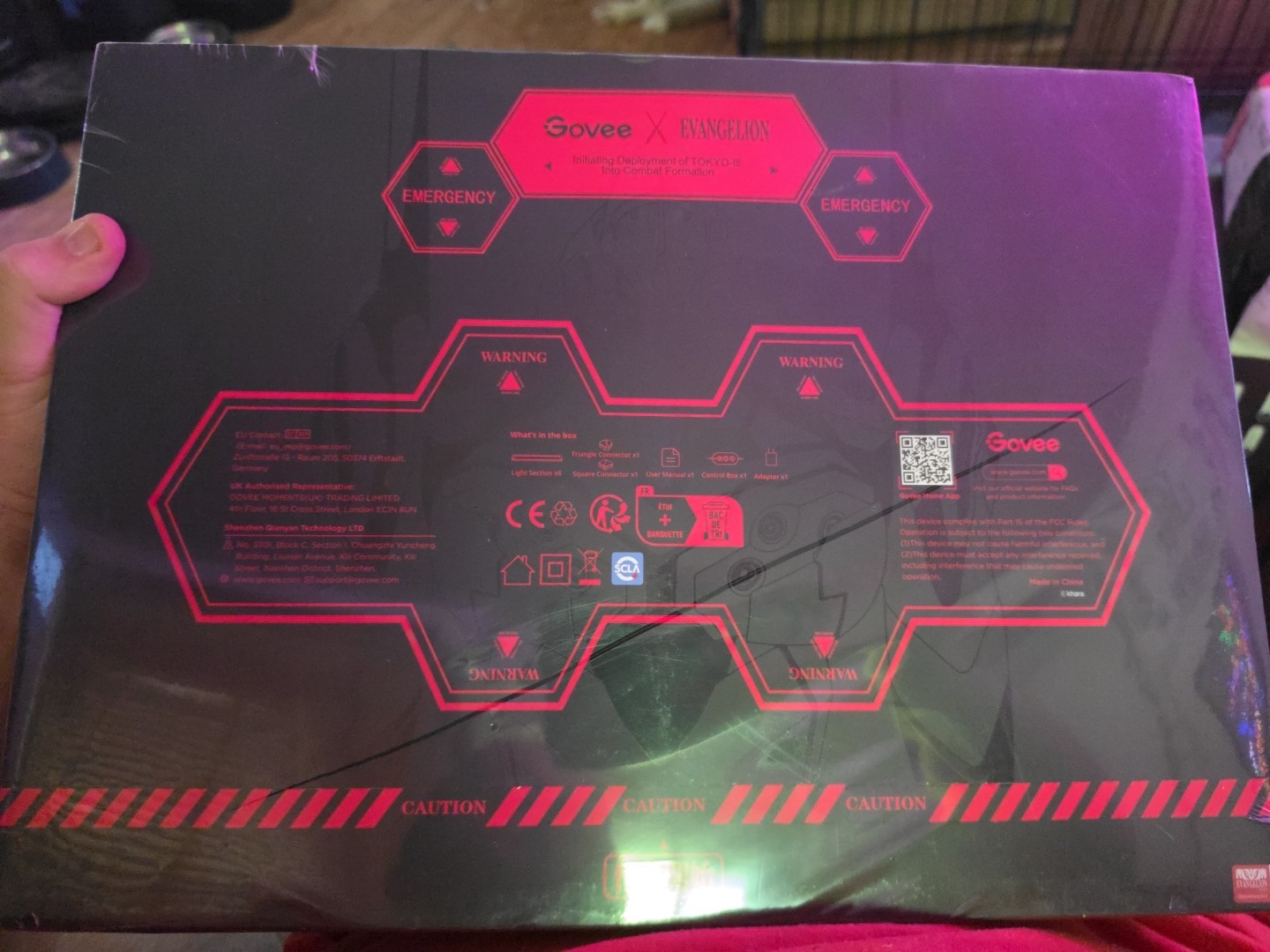 Govee x Evangelion Gaming Wall Light RGBIC Light Bars – Sealed -Limited Edition