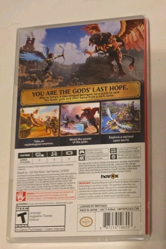 Immortals Fenyx Rising Standard Edition Game – Nintendo Switch BRAND NEW SEALED