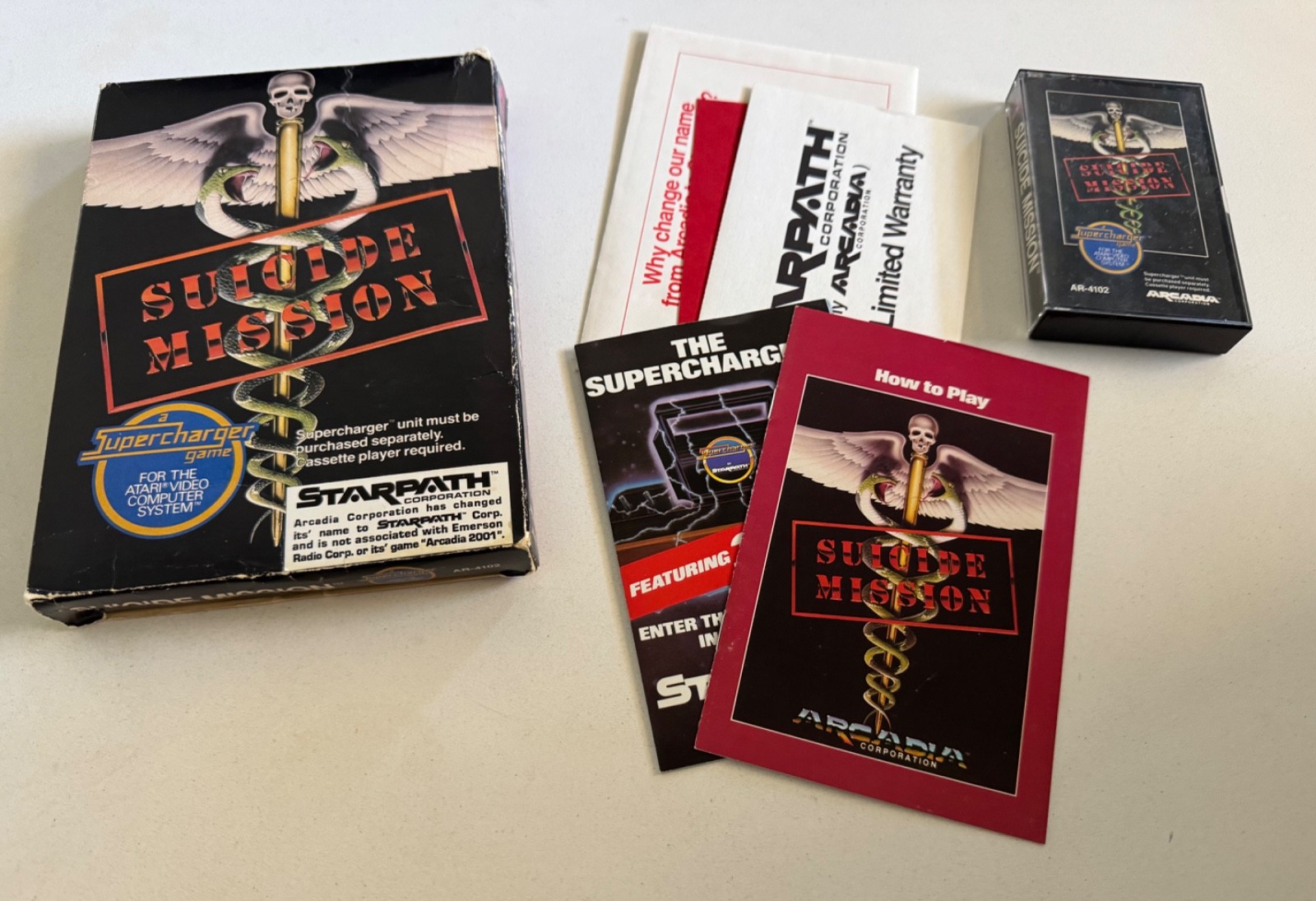 Atari 2600 Arcadia Starpath supercharger complete set 1-12 plus Stella Labyrinth
