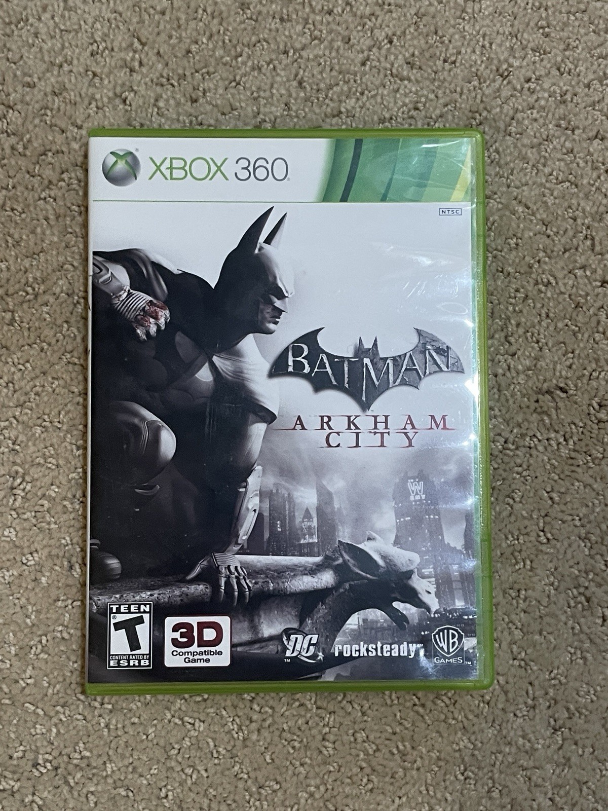 WB Games Batman: Arkham City Xbox 360 Manual Included Multiplayer 3D Compatible