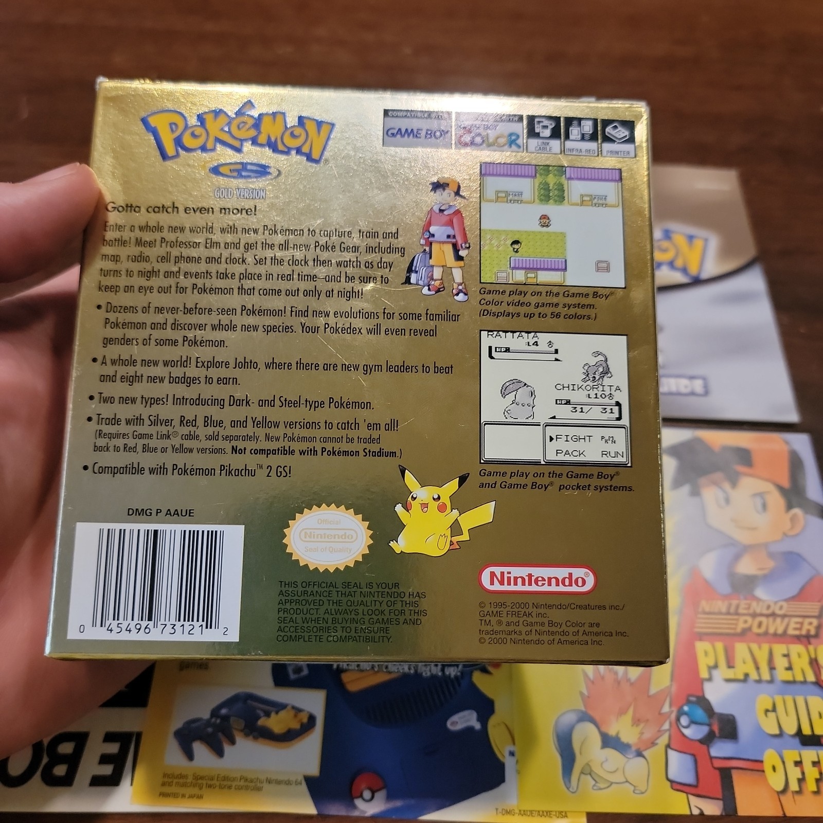 Pokemon Gold Version (Nintendo Game Boy Color) Complete CIB – Tested – Authentic