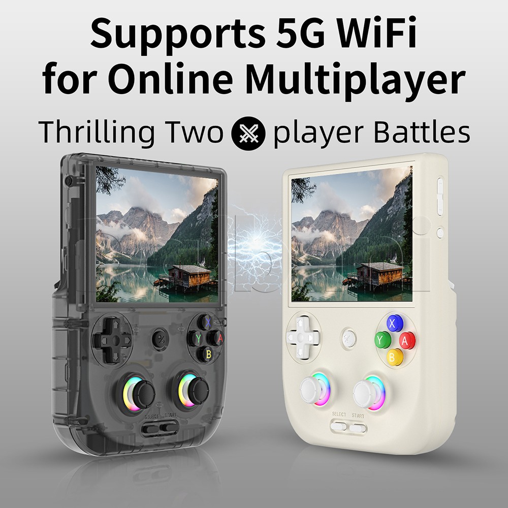 RG406V Anbernic Black Retro Handheld Game Console Android 13 WIFI 4-inch