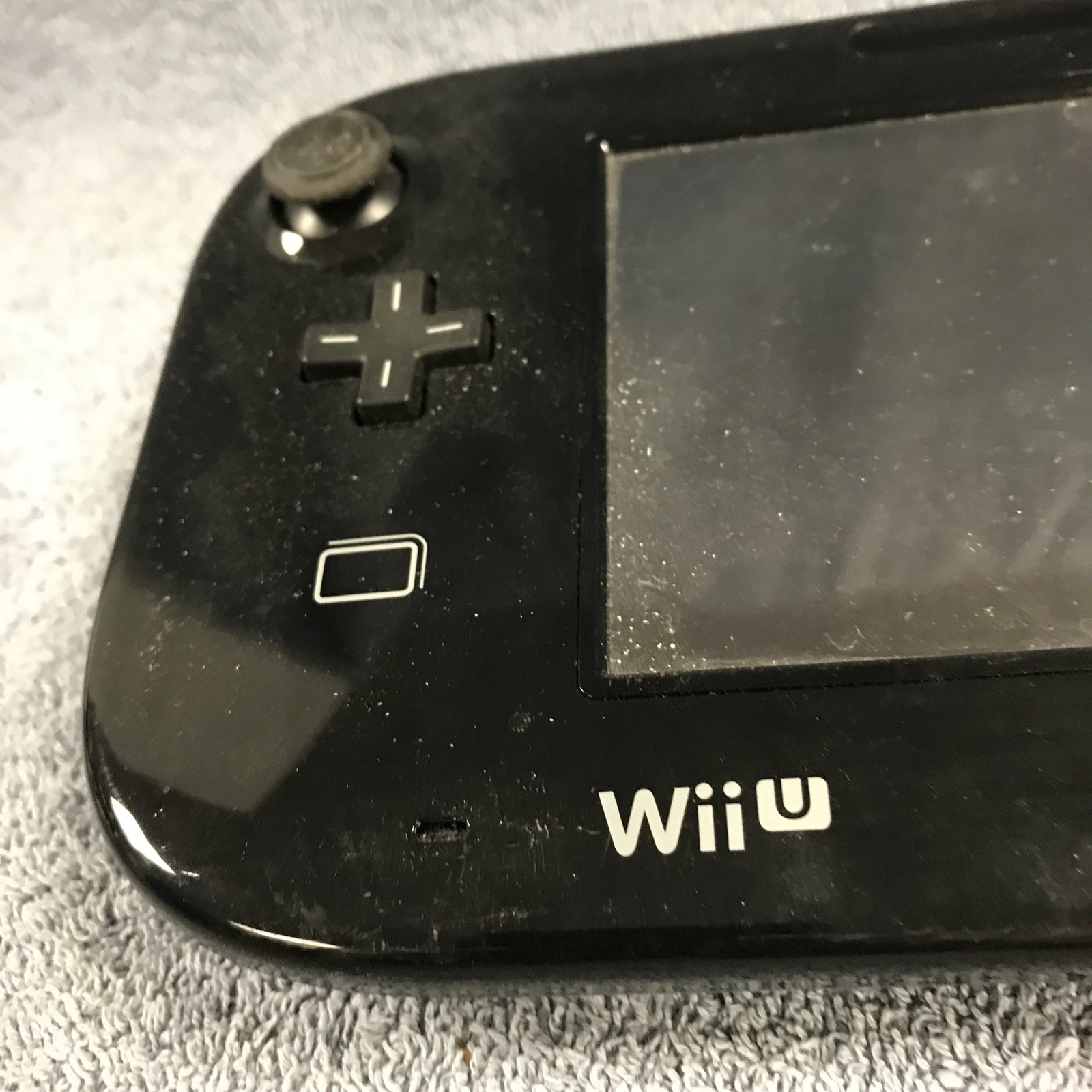Nintendo WUP-010 (USA) Black Wii U Gamepad, No Stylus, No Charger. Untested
