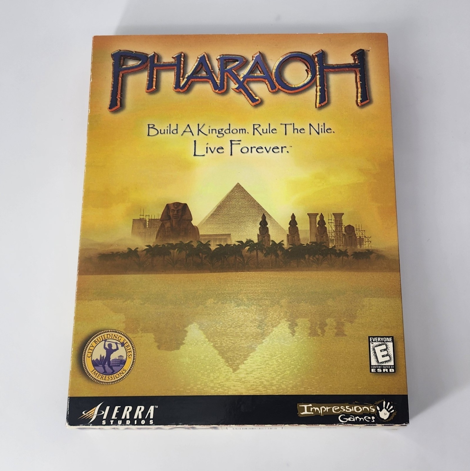 Pharaoh (PC, 1999) BIG BOX Vintage PC Game w/ Manual, Box, Map & CD – Sierra