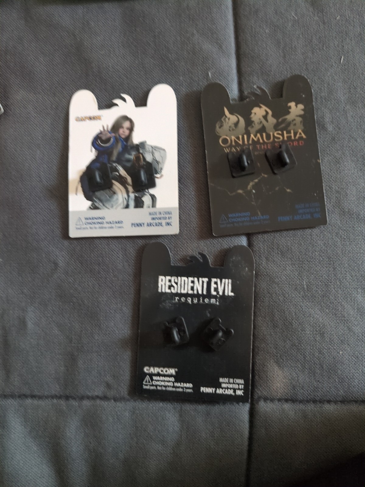 Pinny Arcade Capcom 3 Pin Set Pragmata Resident Evil Onimusha Pax West 2025