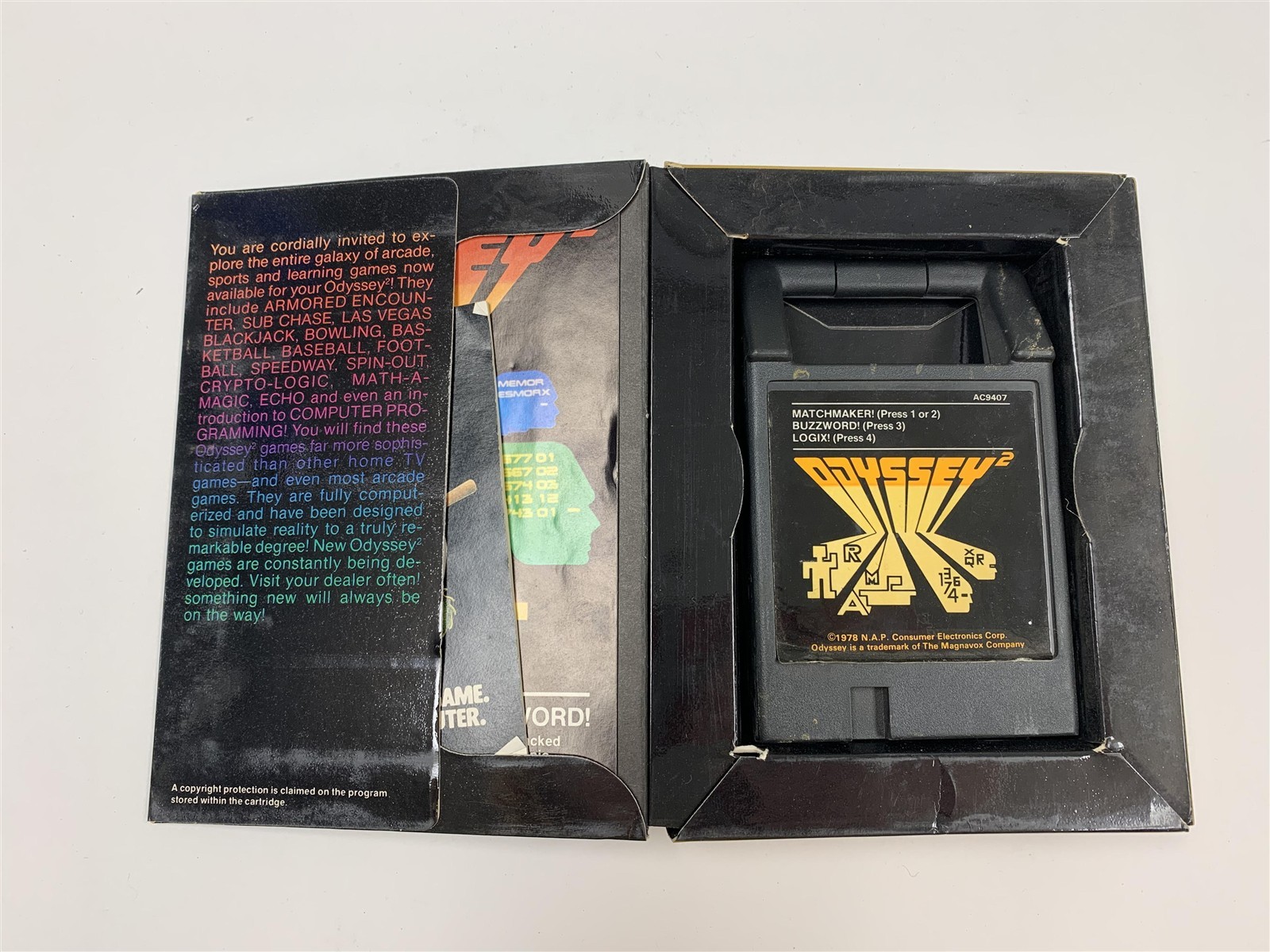 Match-Maker! Logix! Buzzword! Magnavox Odyssey 2 CIB Complete Manual 1978