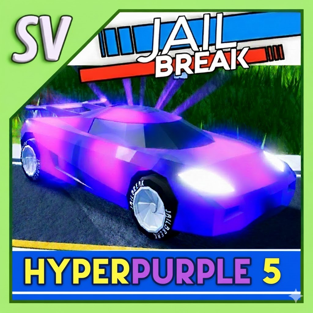 🟣PURPLE Hyper Chrome Level 5🟣 | Roblox Jailbreak | ☄️ FAST DELIVERY |