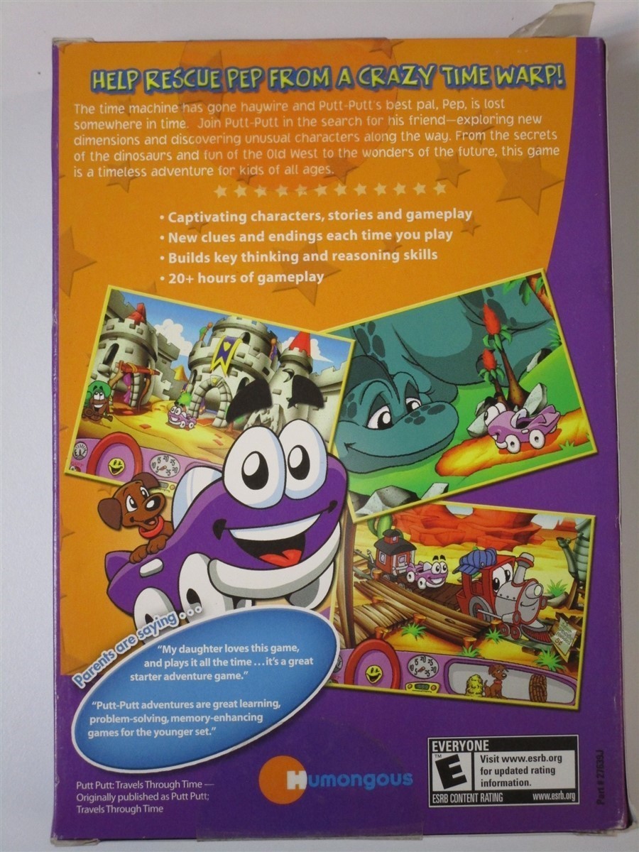 Video Game PC Putt Putt Travels Through Time Level 1 Target Exclusive NEW BOX