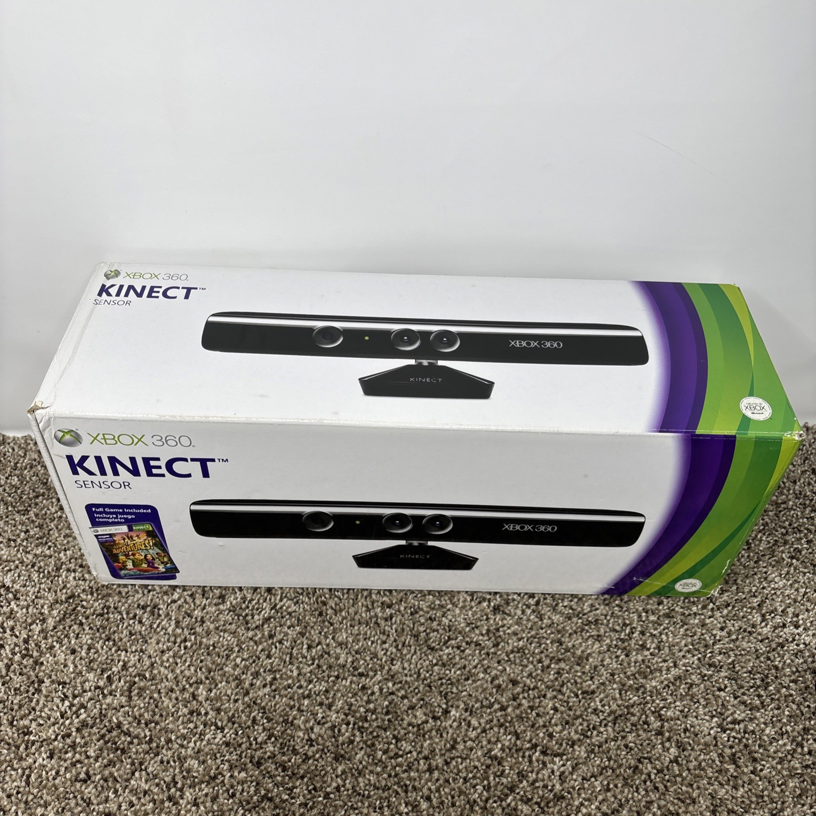 XBOX 360 Kinect Motion Sensor & Camera With Box No Game Tested