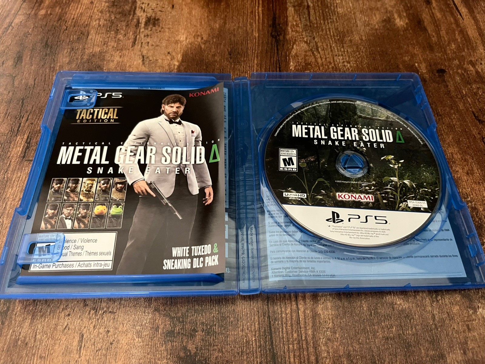 Metal Gear Solid 3 Snake Eater Tactical Edition Sony PlayStation 5 PS5