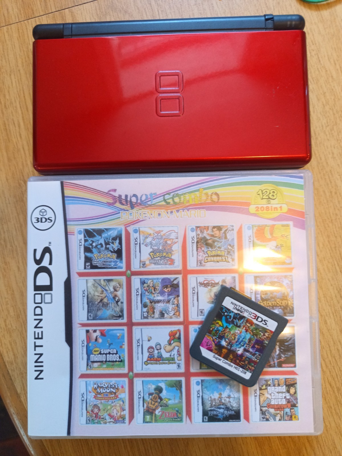 Excellent Condition Nintendo DS Lite USG-001 Red Clean