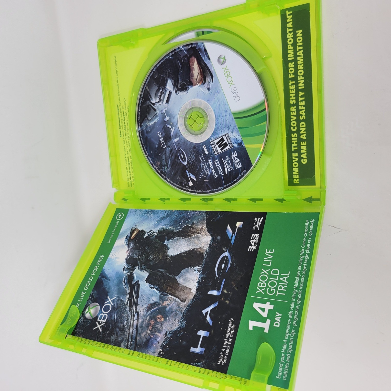 Halo 4 Xbox 360 Game Microsoft 343 Industries 2012 NTSC 2-Disc Set CIB