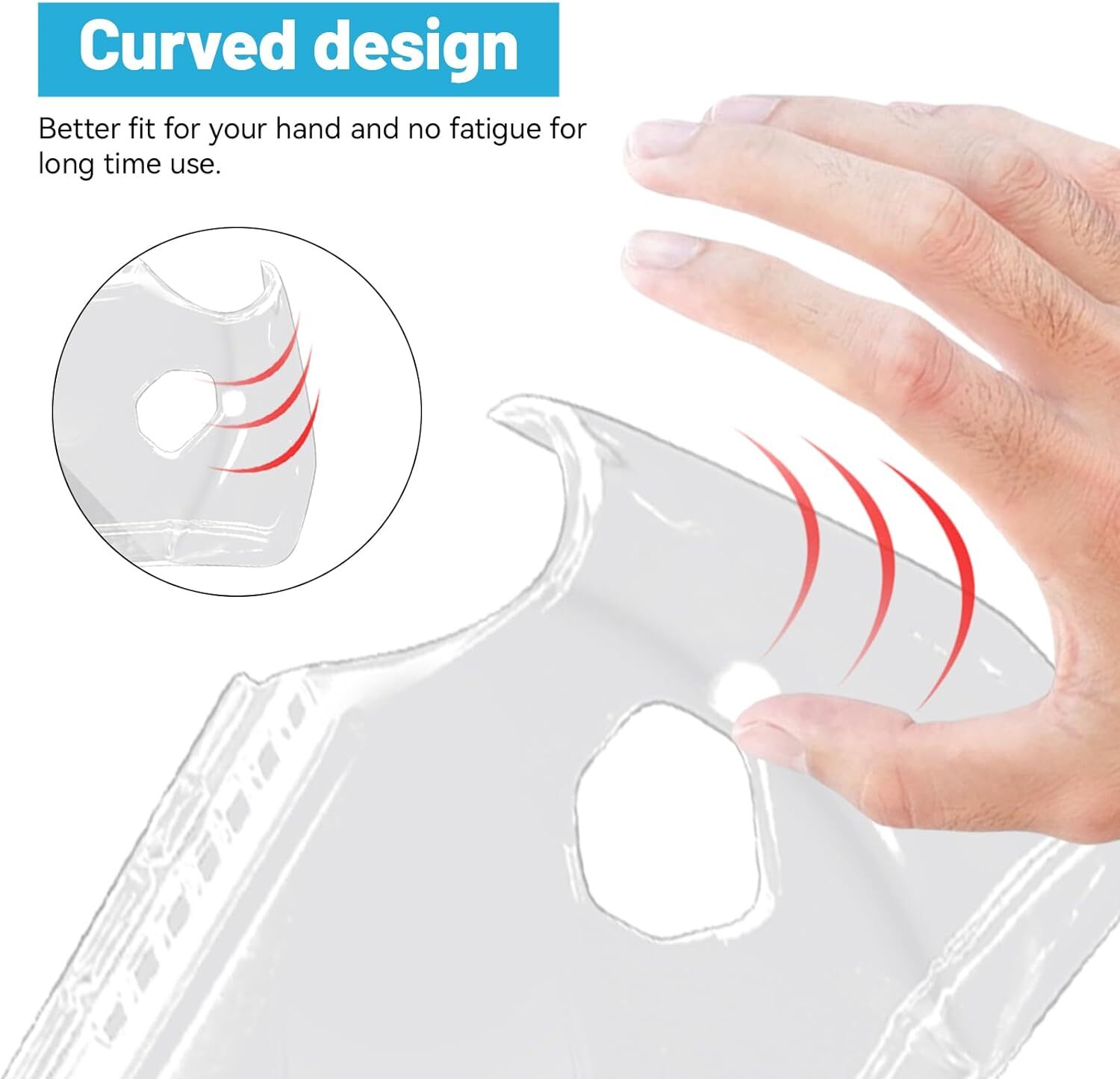 Case for ASUS ROG Ally Gaming Console Ultra Clear Protective Hard PC Grip Cover