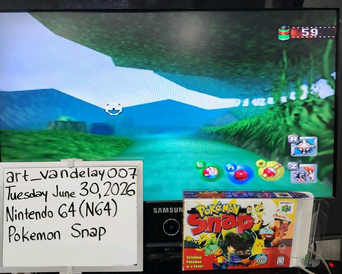Pokemon Snap (N64, 2000) *VGC w/ Manual + Case Protector* Cleaned & Tested! READ