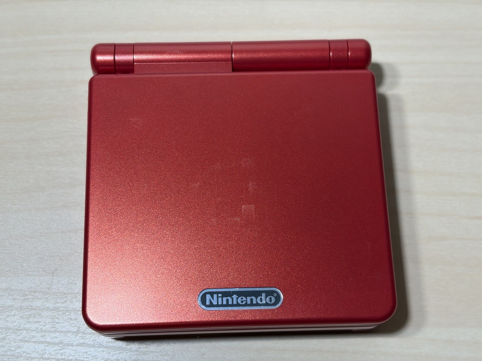 Nintendo GameBoy Advance GBA SP Flame Red Handheld Console Open Box