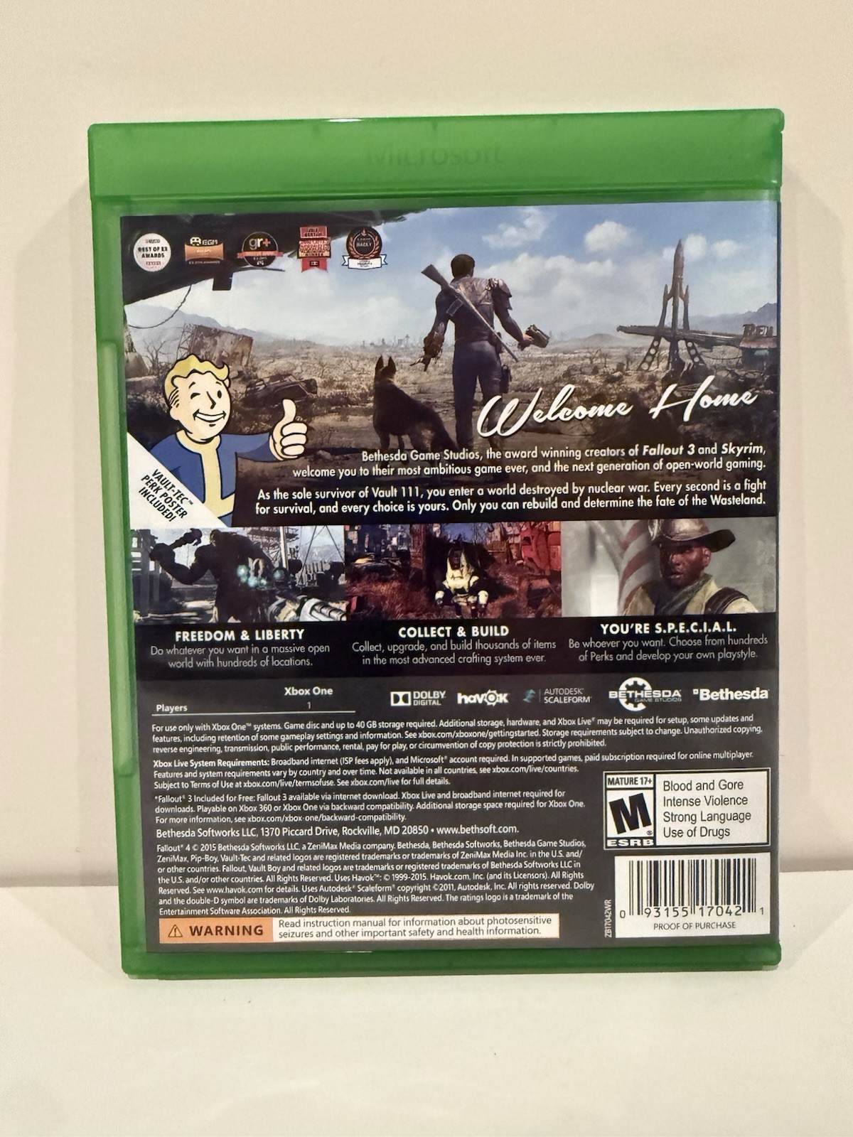 Fallout 4 – Microsoft Xbox One – CIB w/ Map – Tested