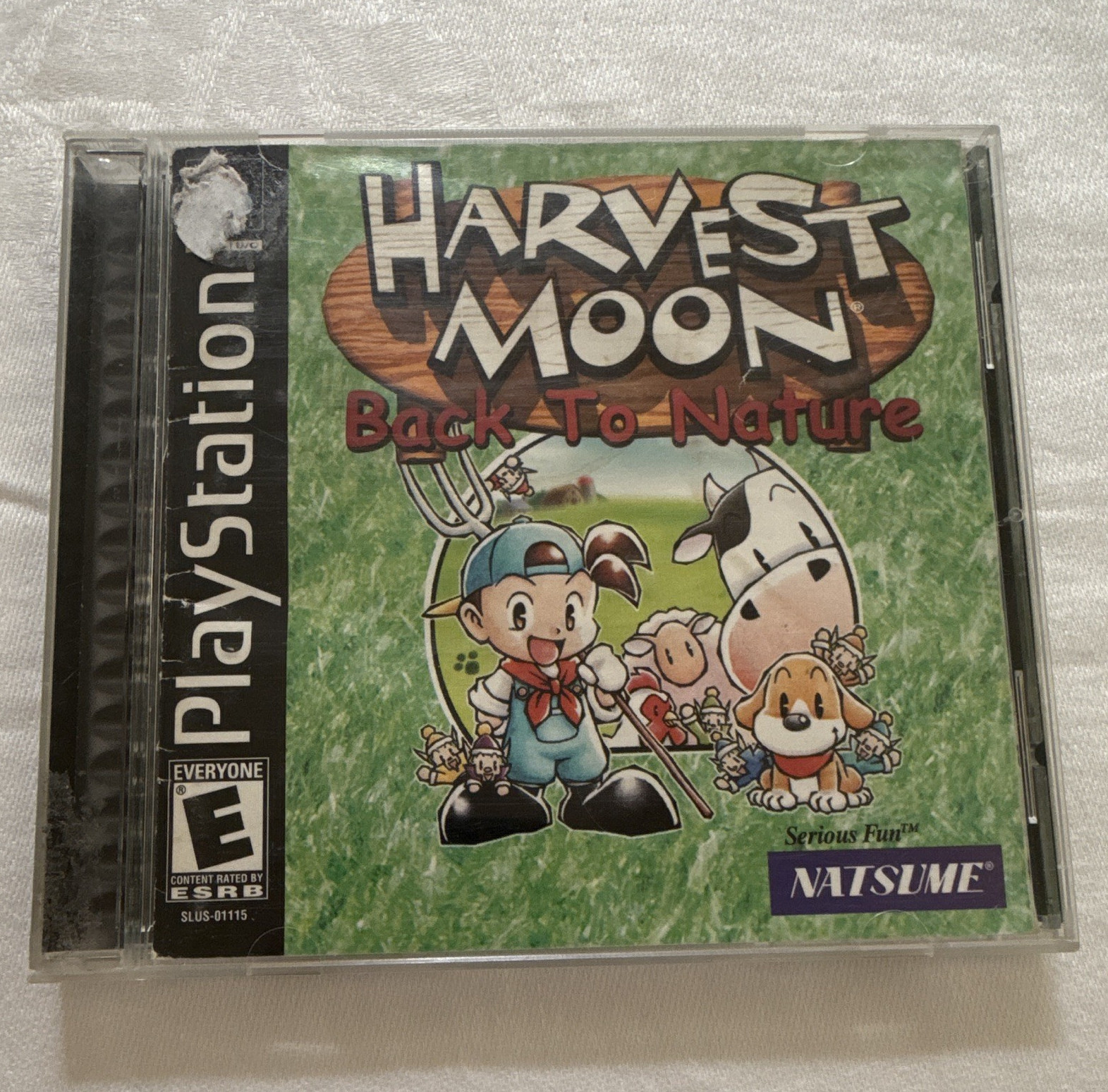 Natsume Harvest Moon: Back to Nature (Sony PlayStation 1, 2000) w/ Manual