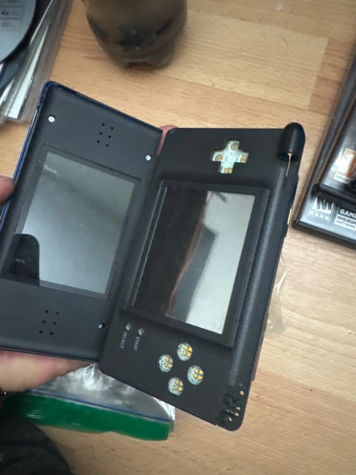 Nintendo DS Lite Handheld System – Onyx Black (working) and a Blue (for parts)