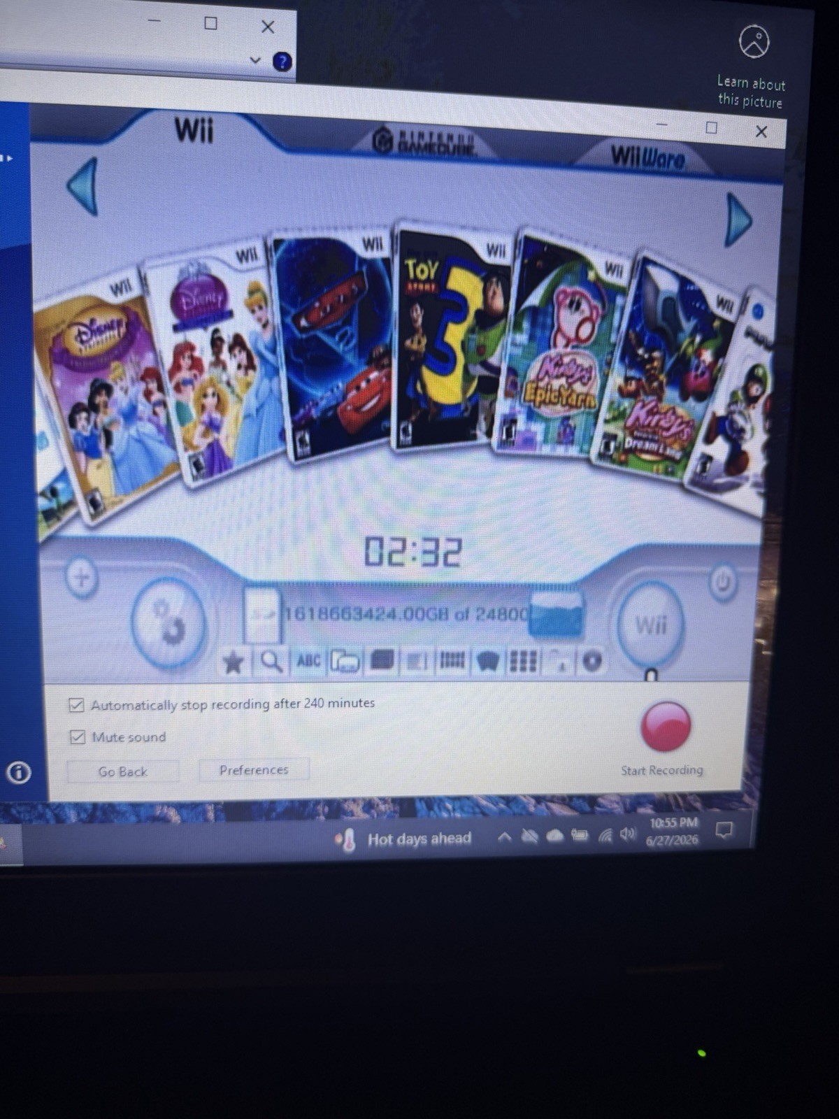 HomeBrew Wii With 64 GB Flash Drive Games Included Mario Nunchuck Remotes Etc