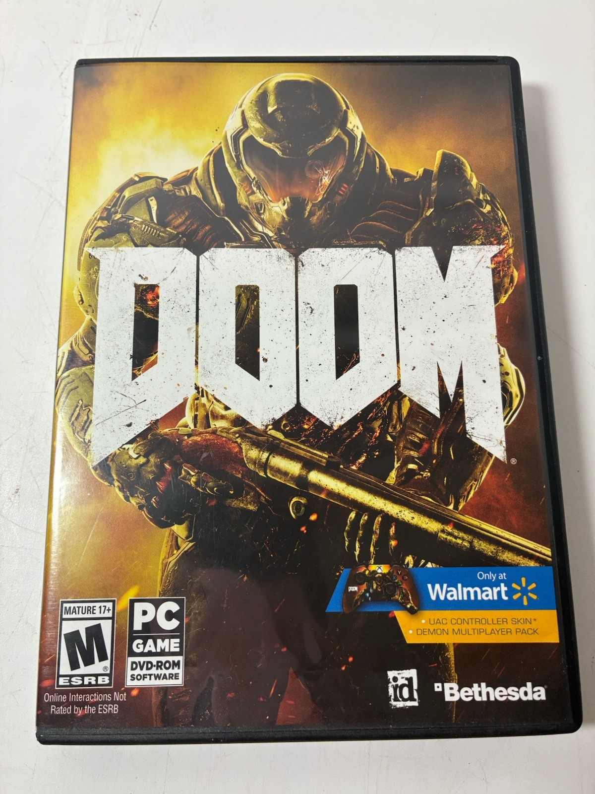 Doom PC Game 2016 Bethesda DVD-ROM Mature 17+
