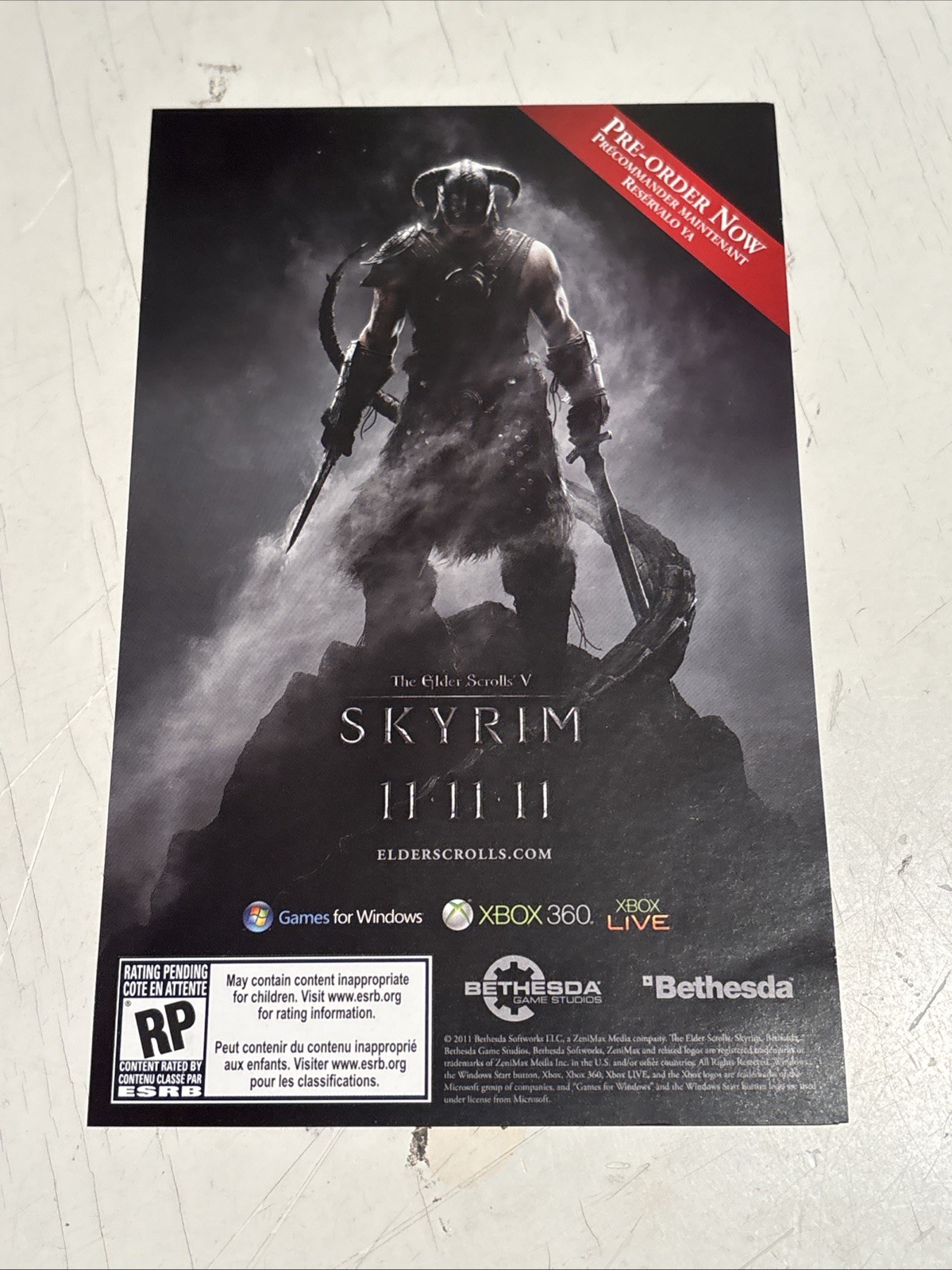 Rage (Microsoft Xbox 360, 2011) Complete with Manual CIB