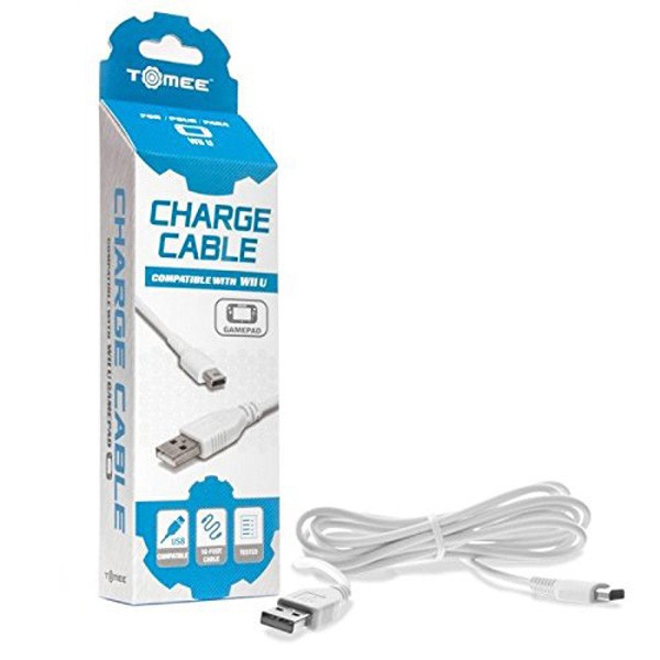 WII U Game Pad 10 Ft Charge Cable [Tomee]
