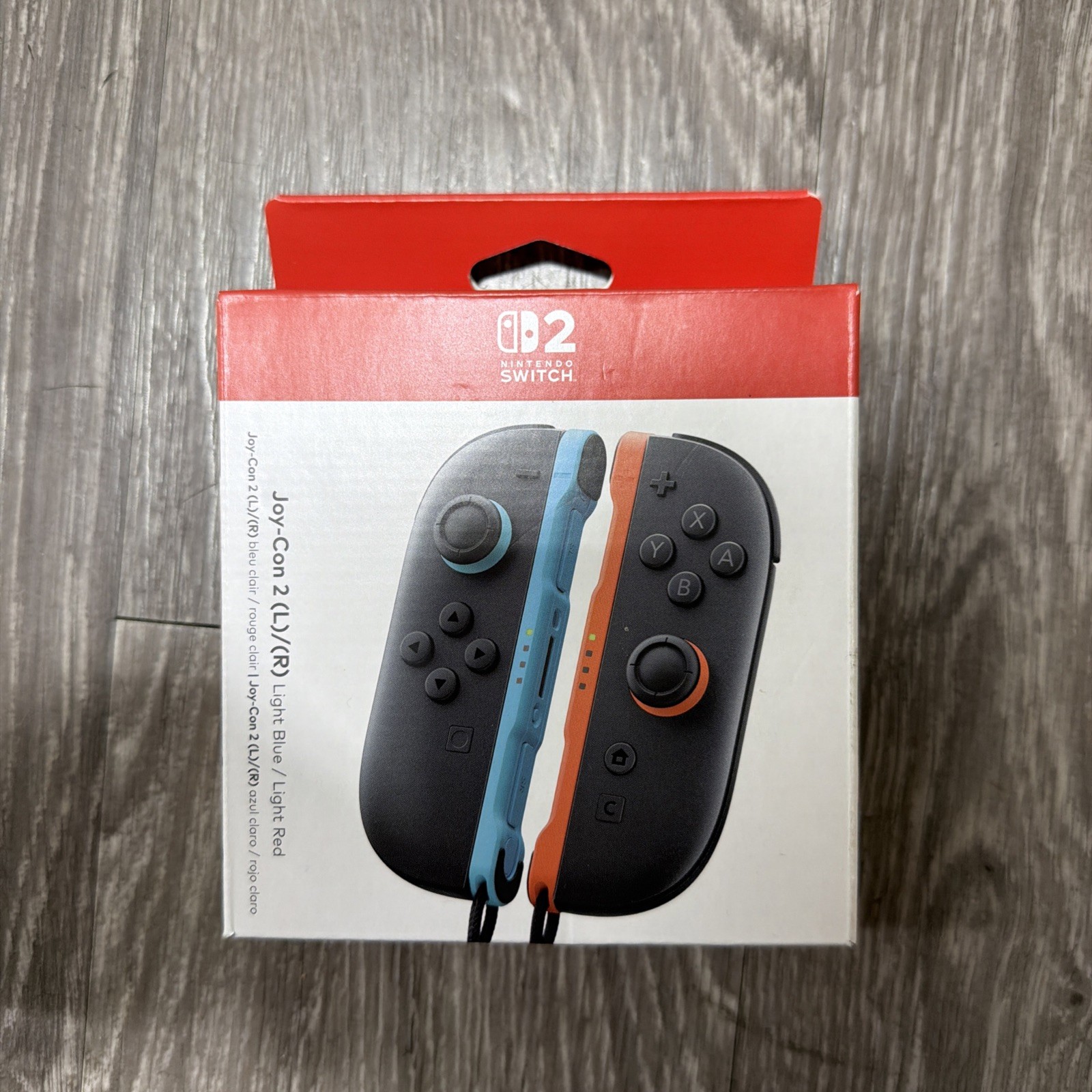 Switch 2 Accessory: Controller – Nintendo JOY – CON: (L)/(R) – Light blue/red