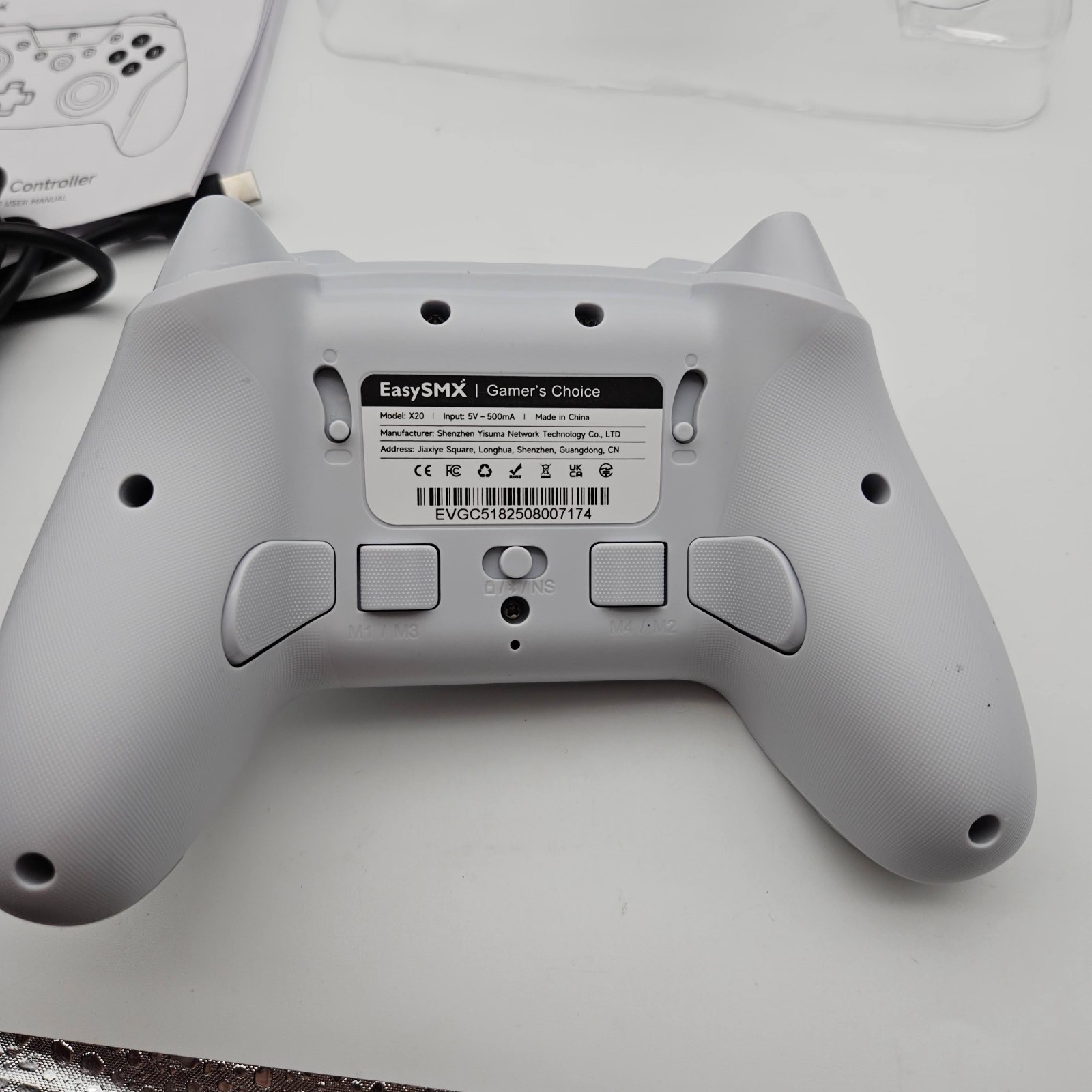 EasySMX X20 Wireless Gaming Controller RGB Backlit PC/Switch/Android/Steam iOS