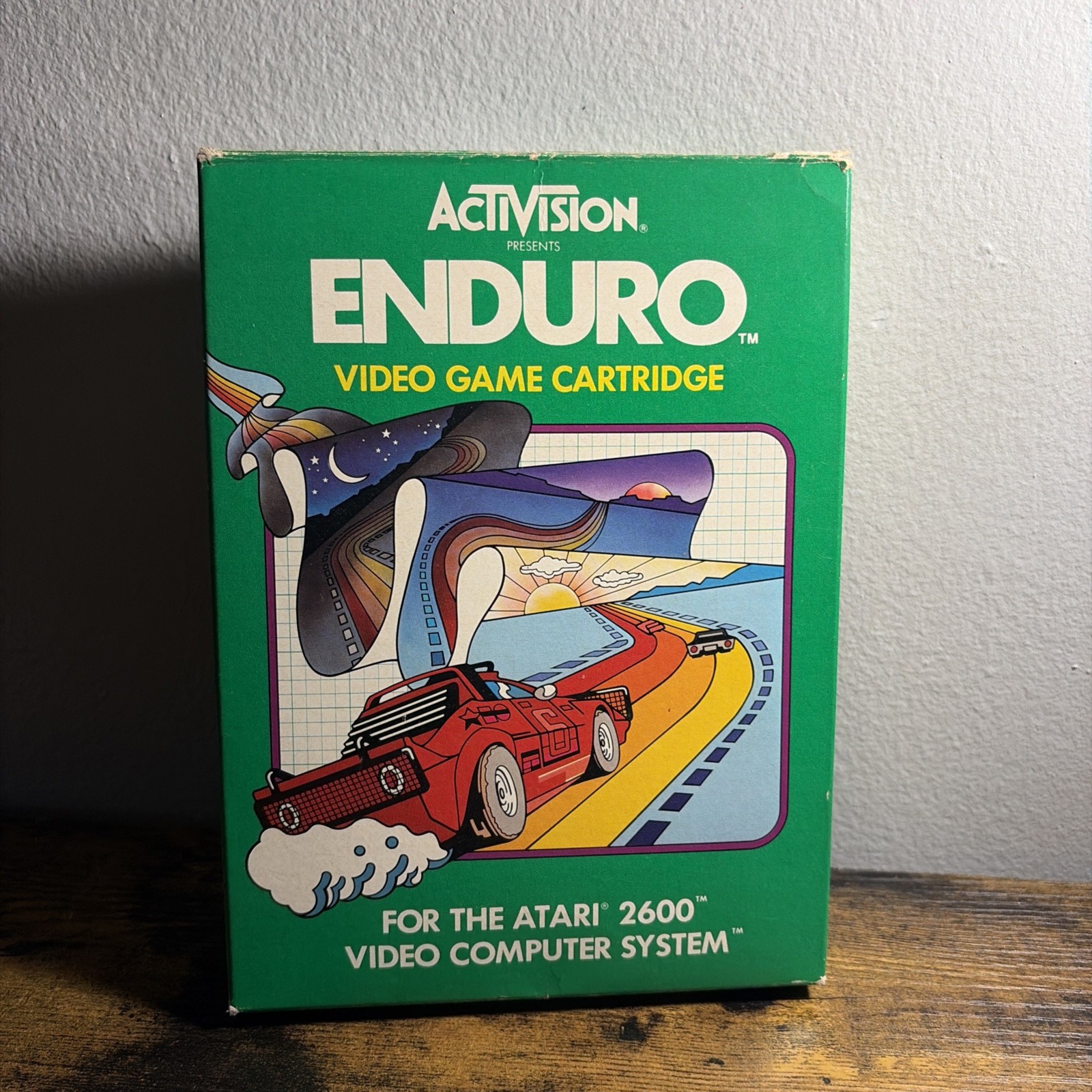 Enduro (Atari 2600, 1983) Complete In Box CIB w/ Manual & Paperwork