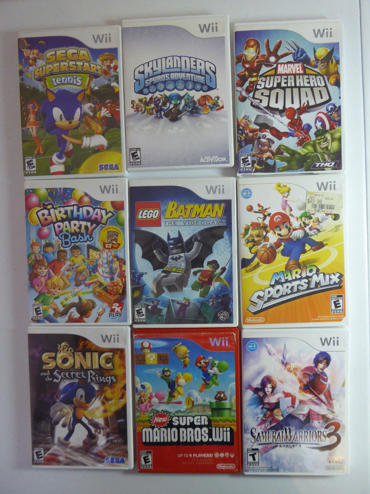 Nintendo Wii Collection Games For All Ages