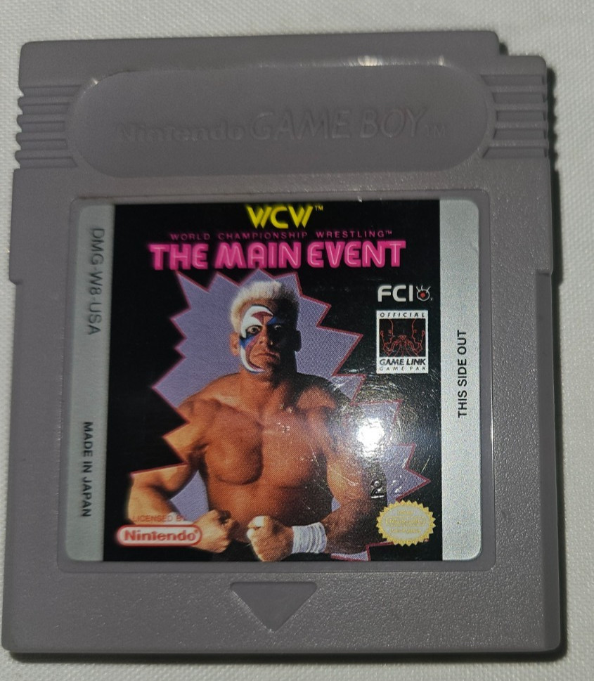 WCW The Main Event Wrestling Cartridge Only Authentic Nintendo Game Boy USA 1994