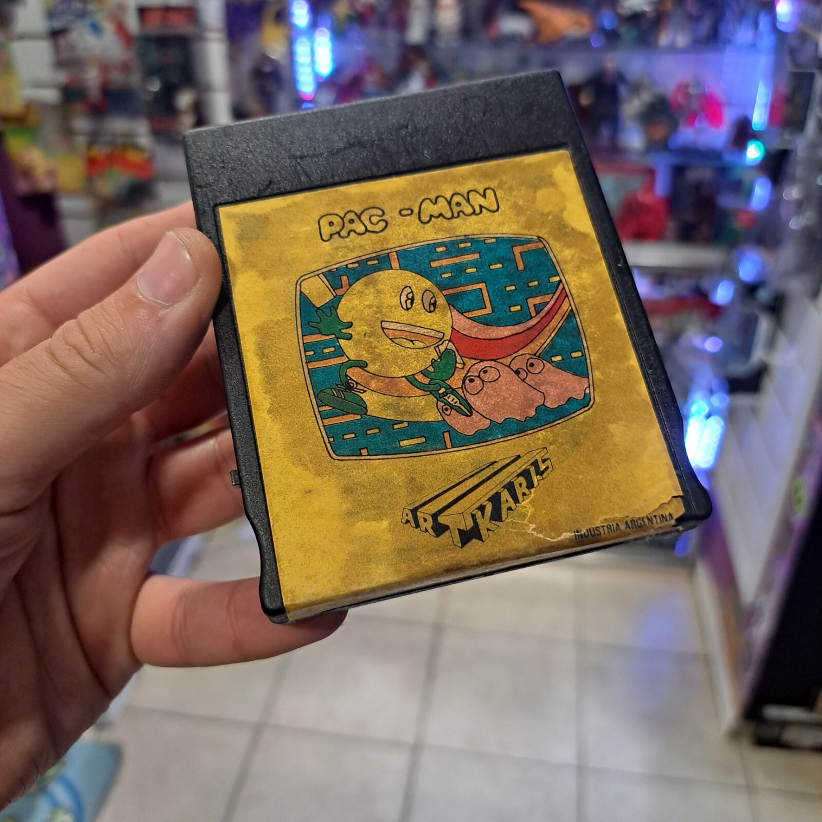 vintage atari game argentina pacman artkaris