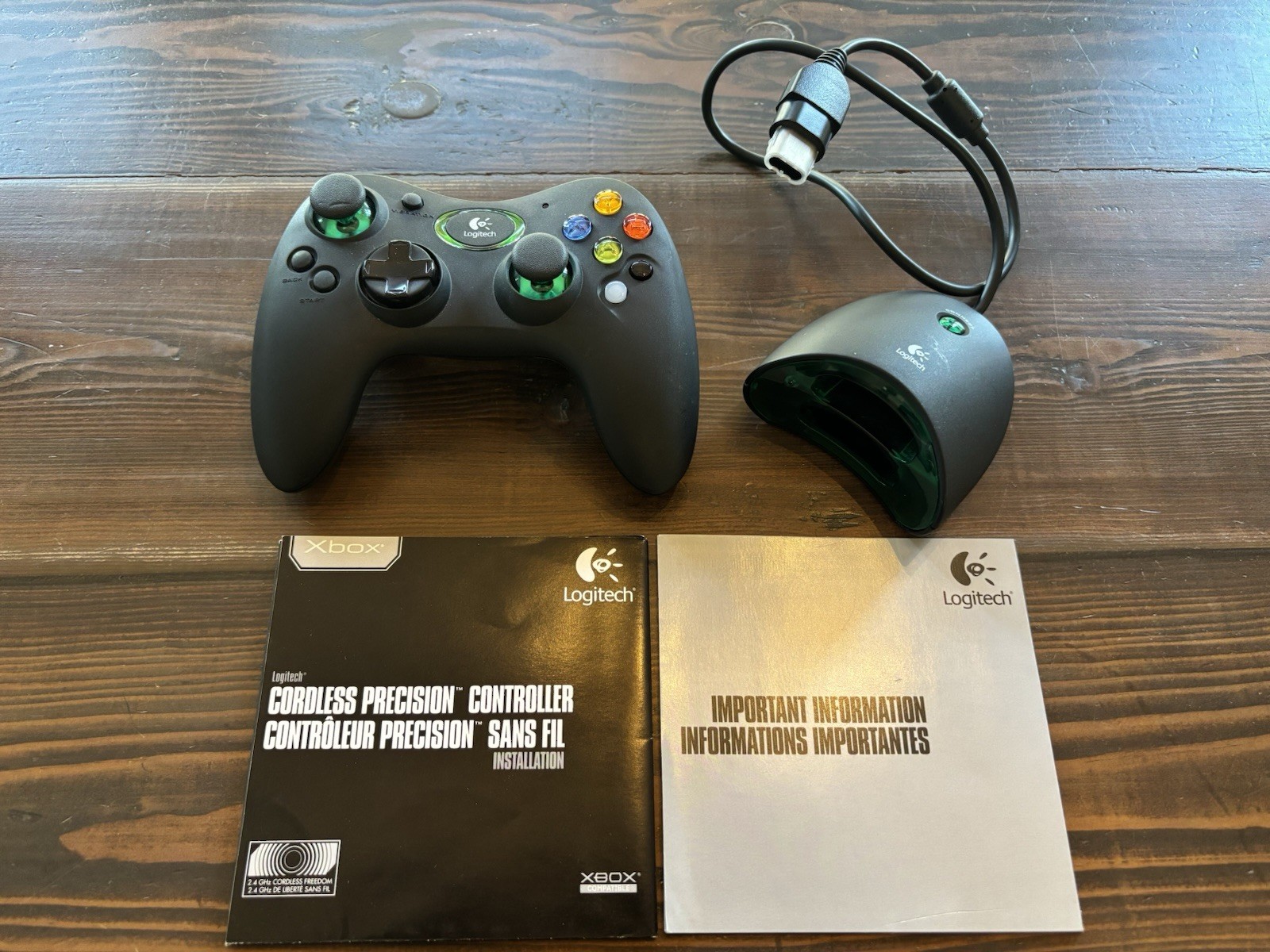 Logitech Wireless Microsoft Original Xbox Precision Controller with Dongle
