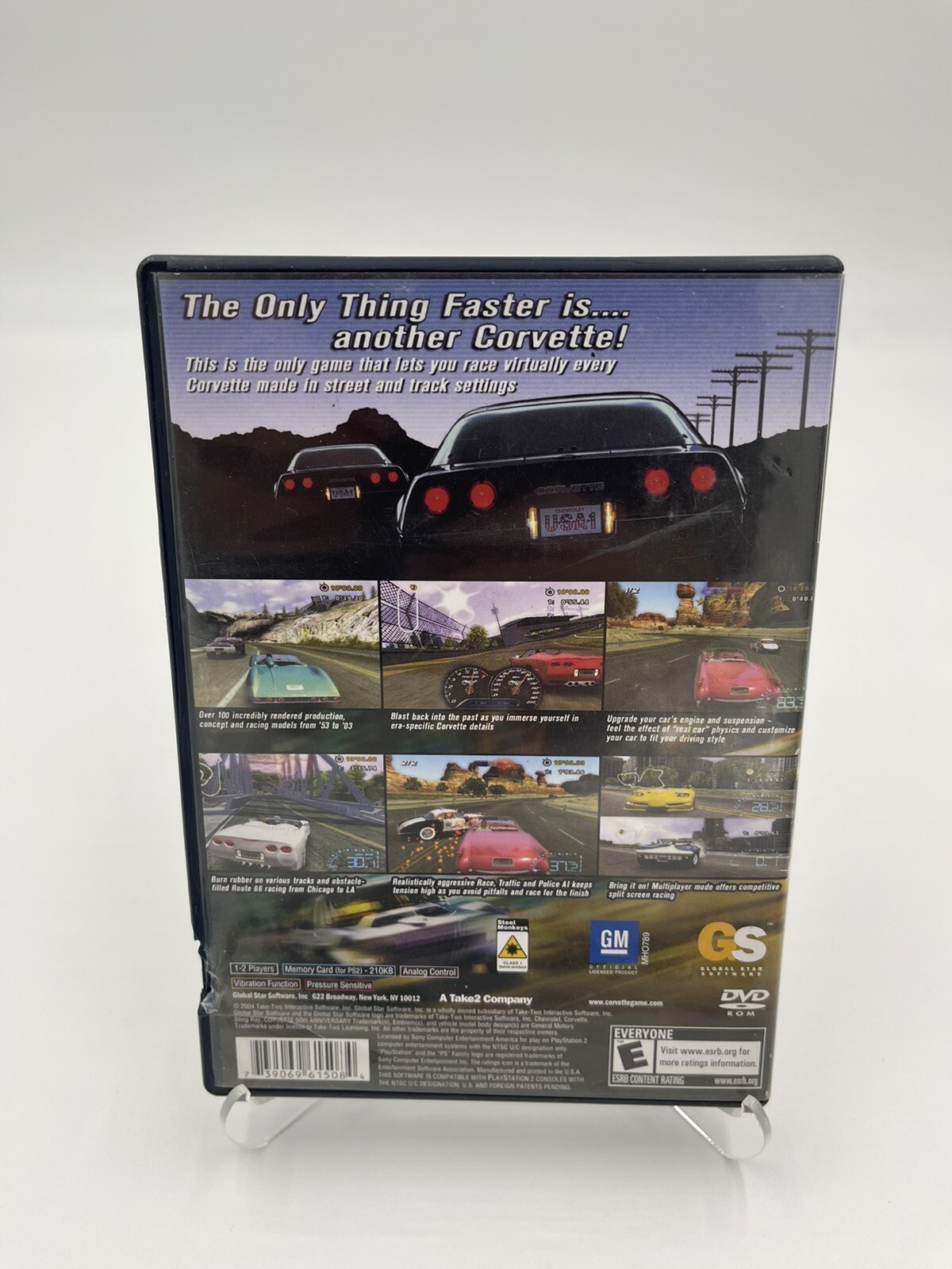 Corvette (Sony PlayStation 2, 2004) PS2 Global Star Software Complete In Box CIB