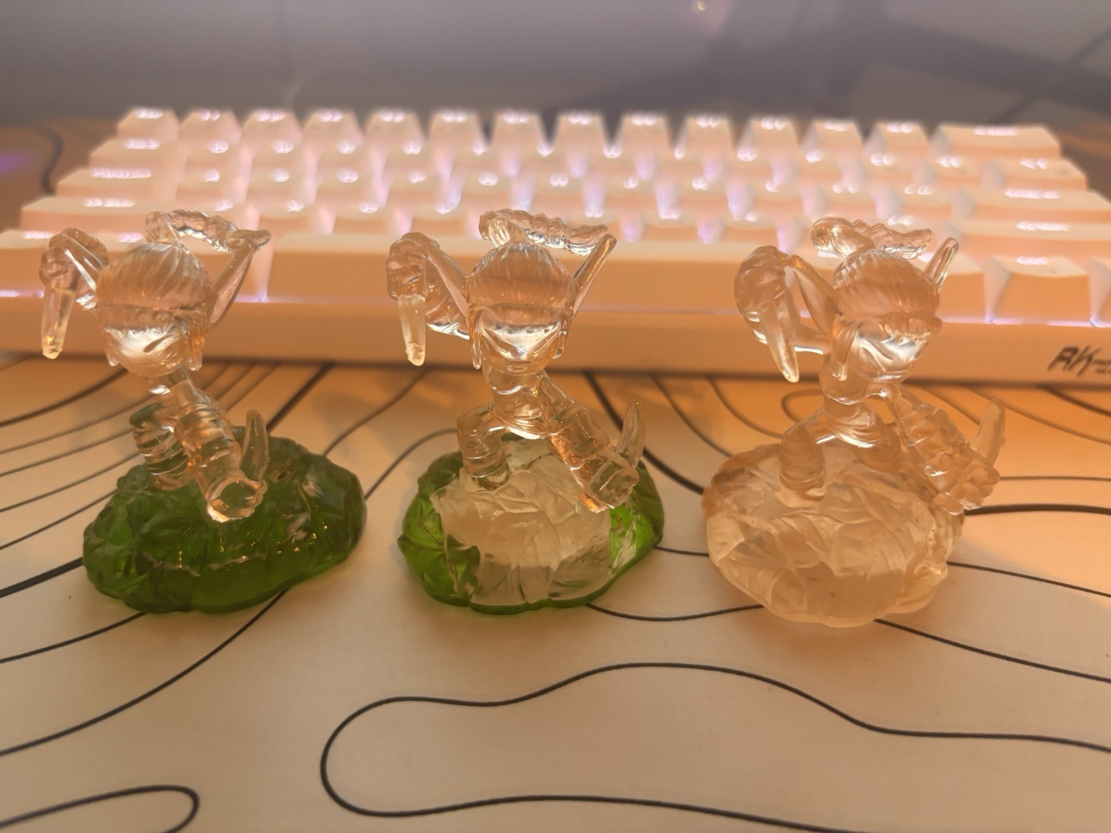 Custom Skylanders Clear 3D Printed Resin Stealth Elf Figure (Works In Game)
