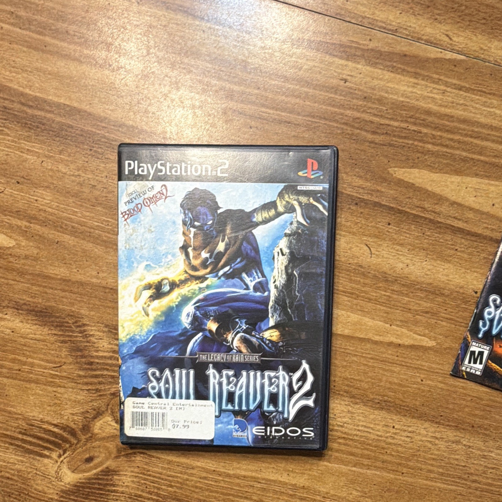 Eidos Interactive Soul Reaver 2 PS2 M Legacy of Kain Action Adventure Manual