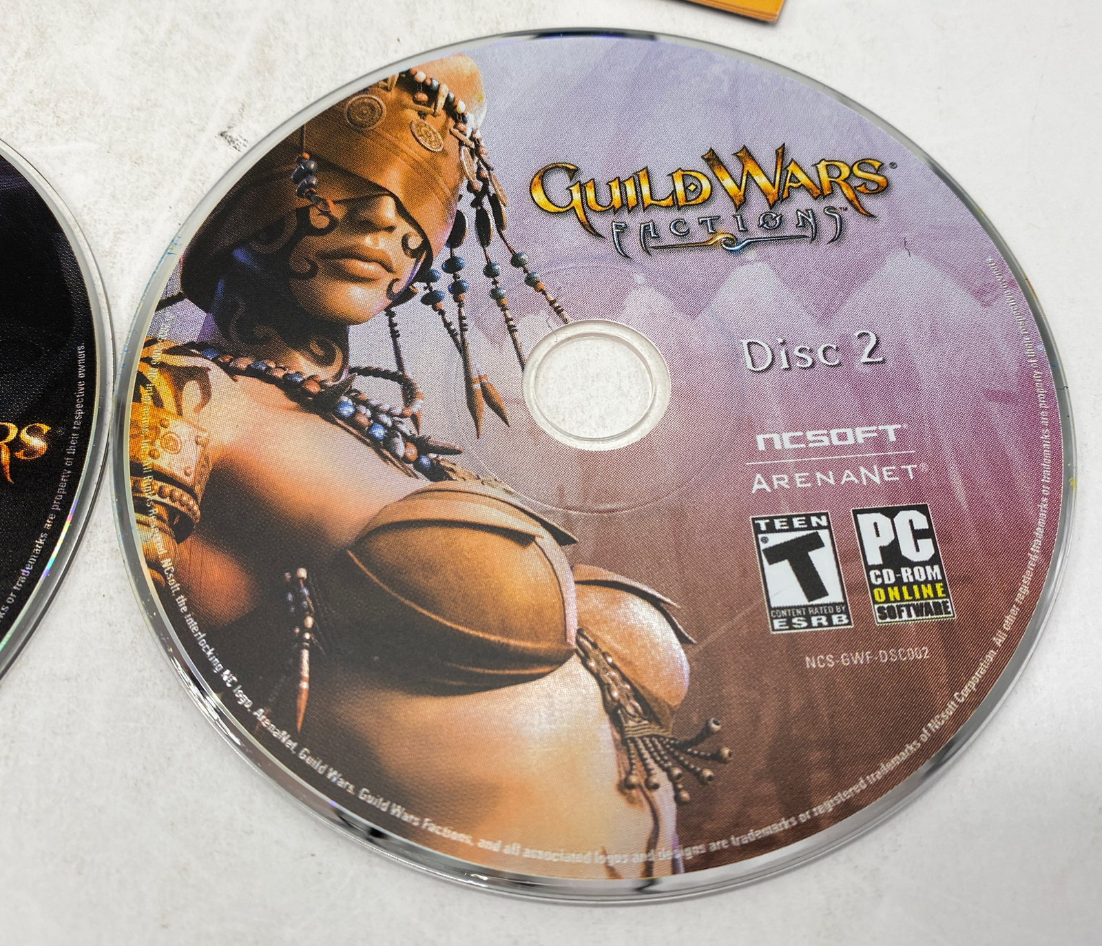 Guild Wars Factions PC CD-ROM Windows Video Game NCSOFT Arenanet COMPLETE